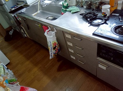 将来も安心！使い勝手の良いキッチンへリフォーム 施工Before写真